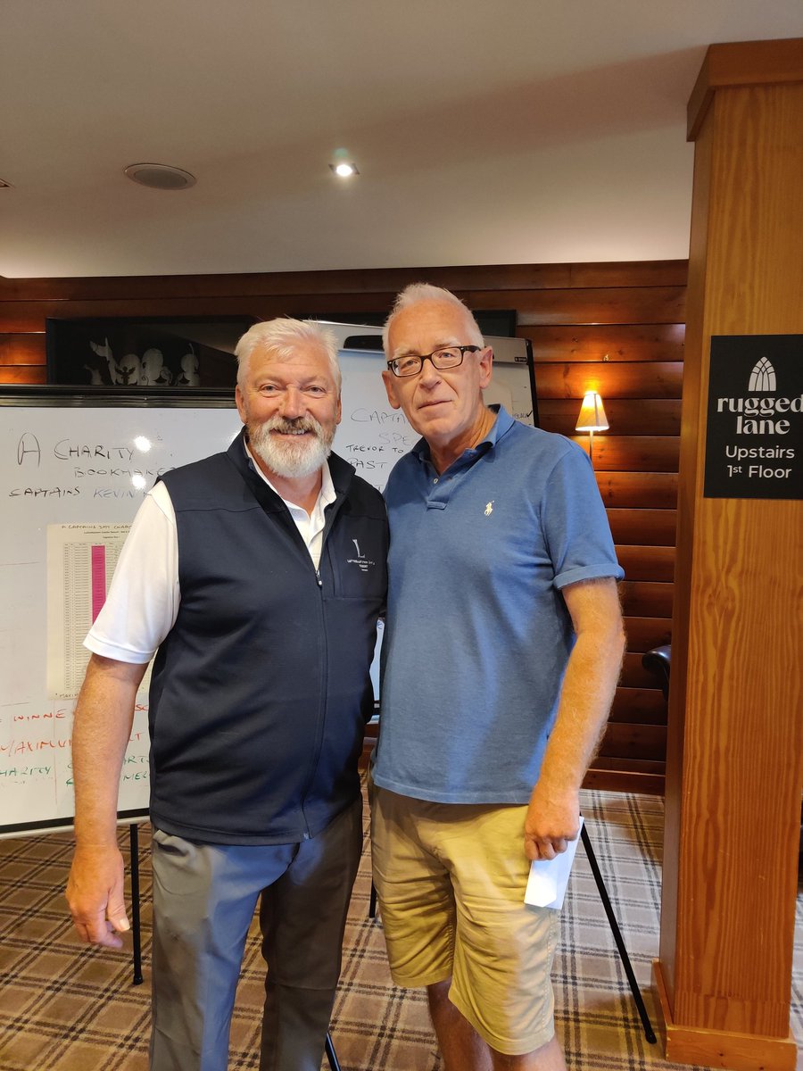 CastleMembers's tweet image. The first round of our 2023 Captain's Prize, for the men, takes place today.
 
We wish all those teeing it up in Captain Kevin's Prize, the very best of luck, play well. 🏌️🏆

Pictured is Captain Kevin with past Captain Padraig.