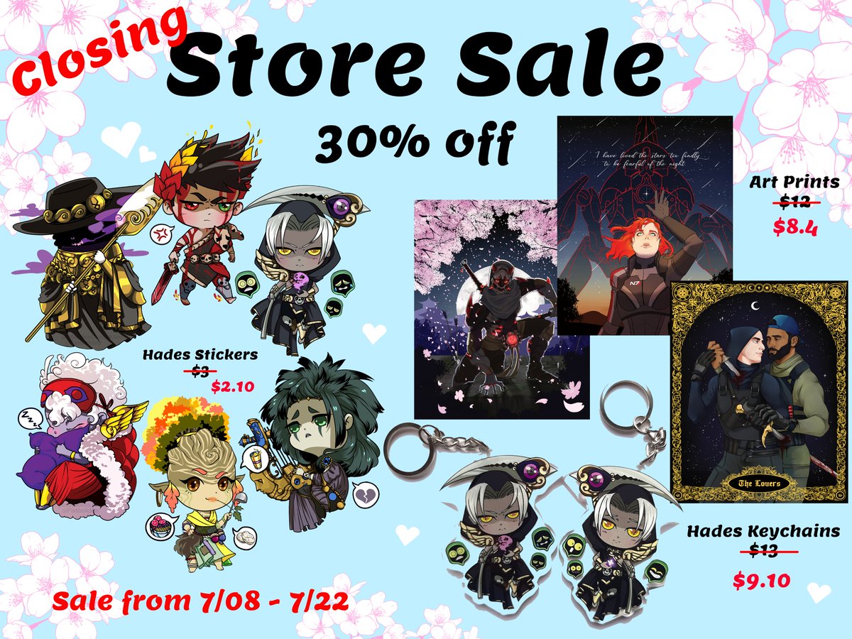 I'm running a sale on my Etsy stop!
I'll be moving and the store will shut down for a couple years as I'm away. So if you're interested in getting anything, now's the time!
30% off and free domestic shipping on all items.
Shop link in the description
#etsysale