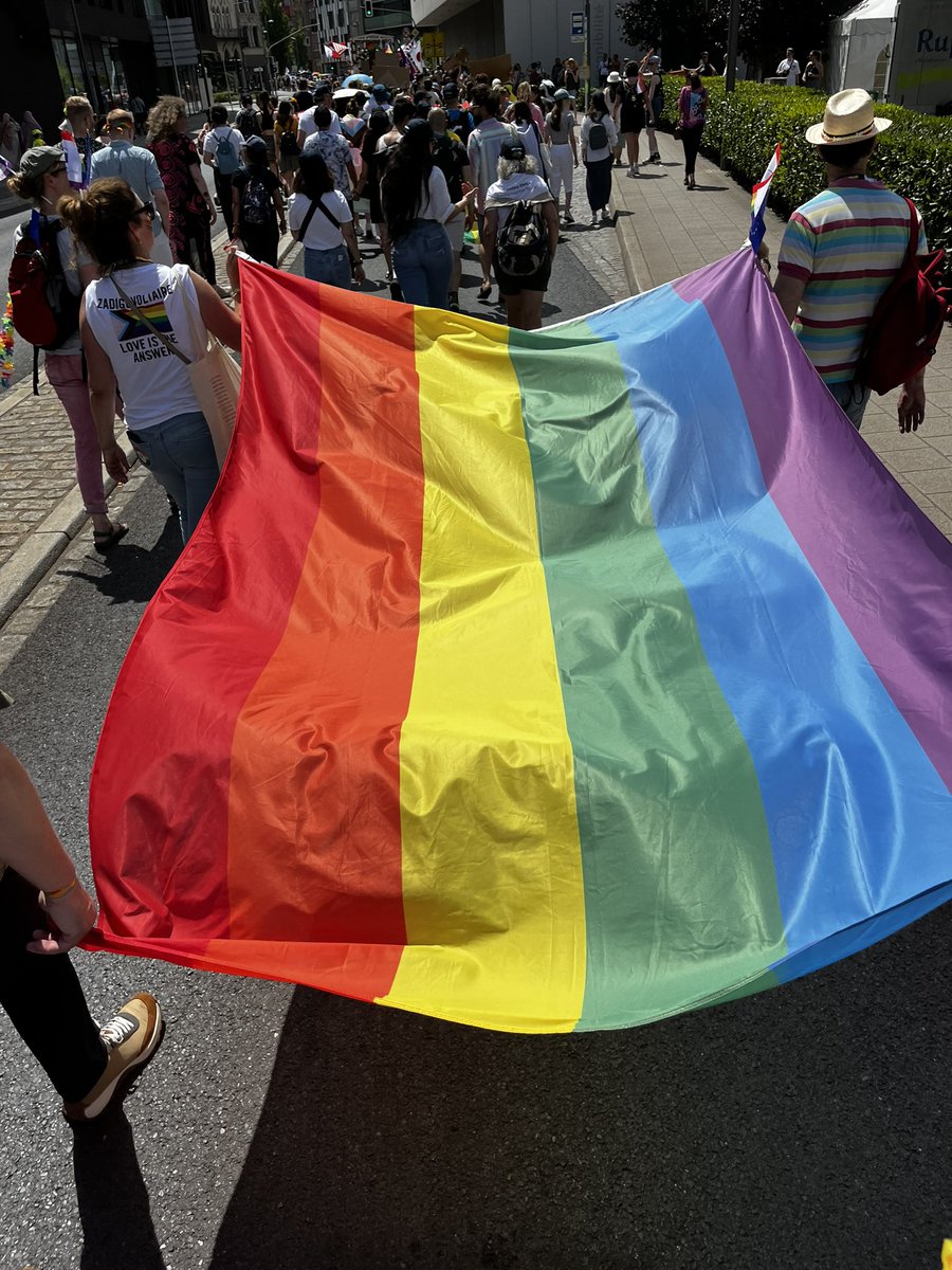 #Luxembourgpride 🌈 Marching for equality and diversity! 💪🏳️‍🌈 LIST stands united with the #LGBTQI+ community, promoting inclusivity and respect for all. 

Together, we strive for a future where everyone's rights and identities are celebrated

#EqualityMarch