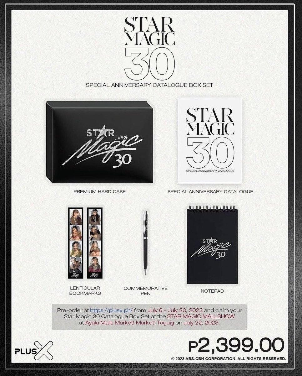jmsnblake's tweet photo. Grateful to still be part of this year’s Star Magic Catalogue 💫#StarMagic30

Grab your very own Star Magic Catalog box set for only P2,399.

Order now at PLUSX! 
https://t.co/1jIjvMEUqZ https://t.co/eLeDOX5ZKz