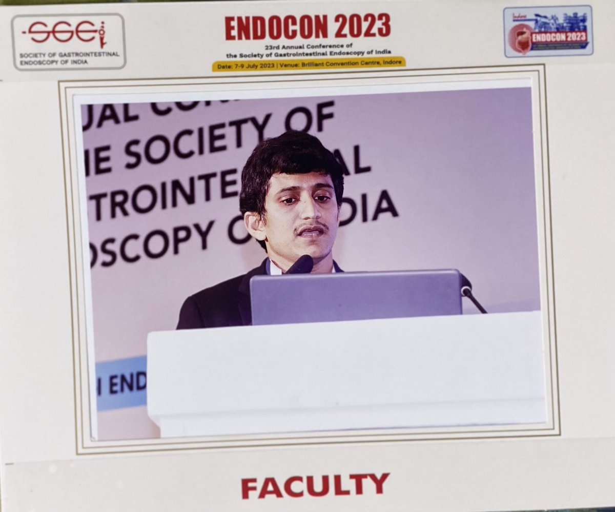 #ENDOCON 2023 @indore
Thank you <a href="/DrJimilShah/">Jimil Shah</a> for this opportunity 😇