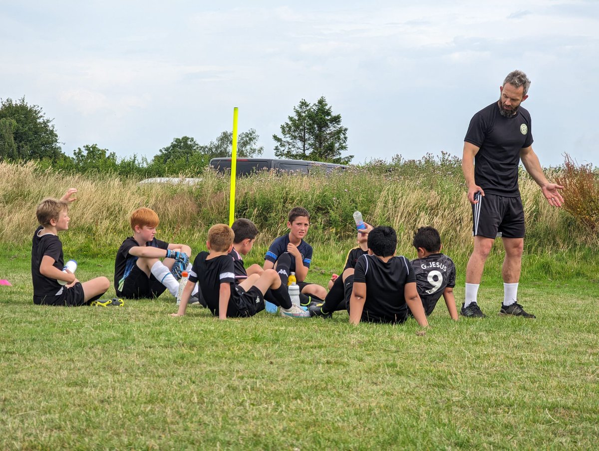 Working hard on the pitch.