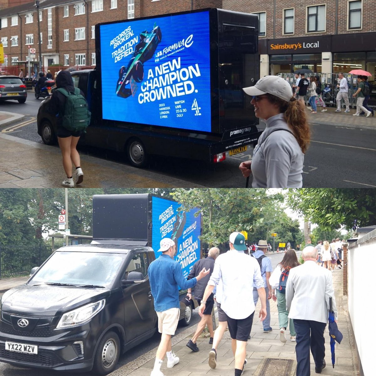 PromogroupUK's tweet image. This #edigivans performance has been truly #electric at this years Championships! ⚡️⚡️⚡️
 #adnetzero #sustainable #sustainableadvertising #dooh #ooh #outdooradvertising
