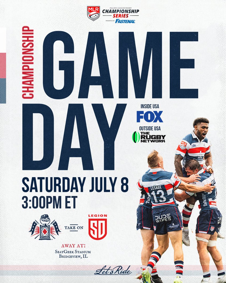 NEFreeJacks's tweet photo. Today’s the day. 

3 pm ET on @foxtv for those inside the US, @therugbynetwork for those outside. 

#MakeHistory #LetsRide https://t.co/axYLricTdT