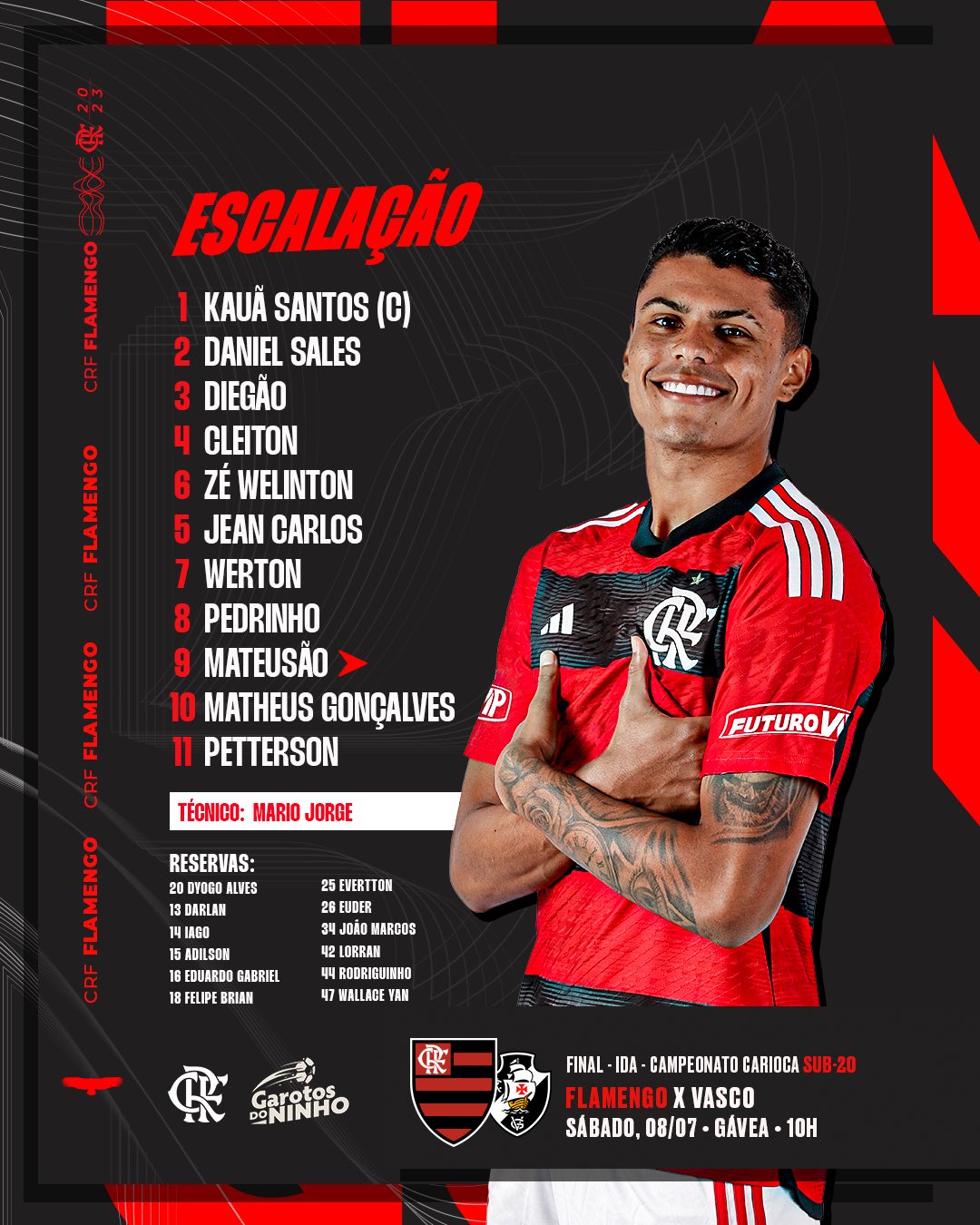 MENGÃO ESCALADO! FLAMENGO X INTERNACIONAL AO VIVO DIRETO DO MARACANÃ 