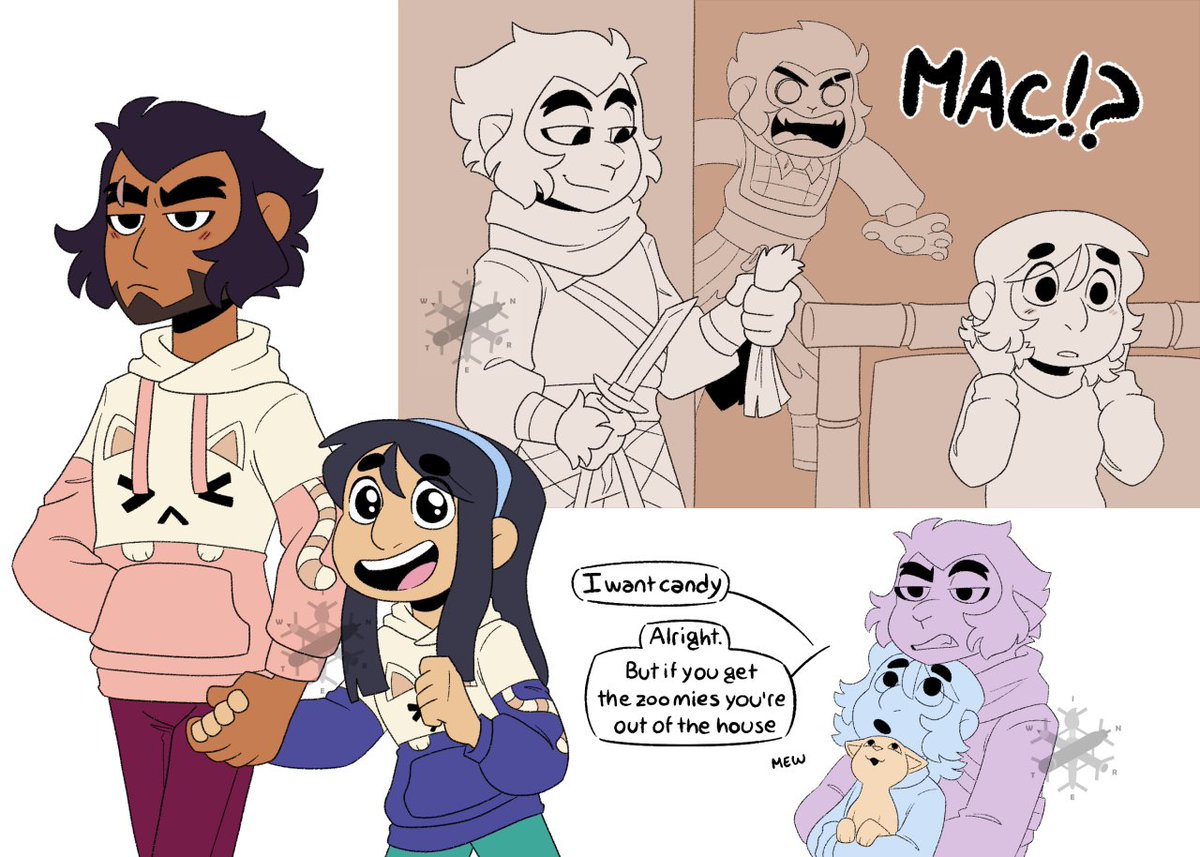 WinterPower98's tweet image. Alright, first time getting tagged in one of these here.

Salutation! I am Winter, an Italian freelance artist, currently hyper fixating on Monkie Kid.
I am mostly active on tumblr, so you'll rarely see me here.

Dunno who to tag, so I'll just tag one person
@AurelaiOfNorden