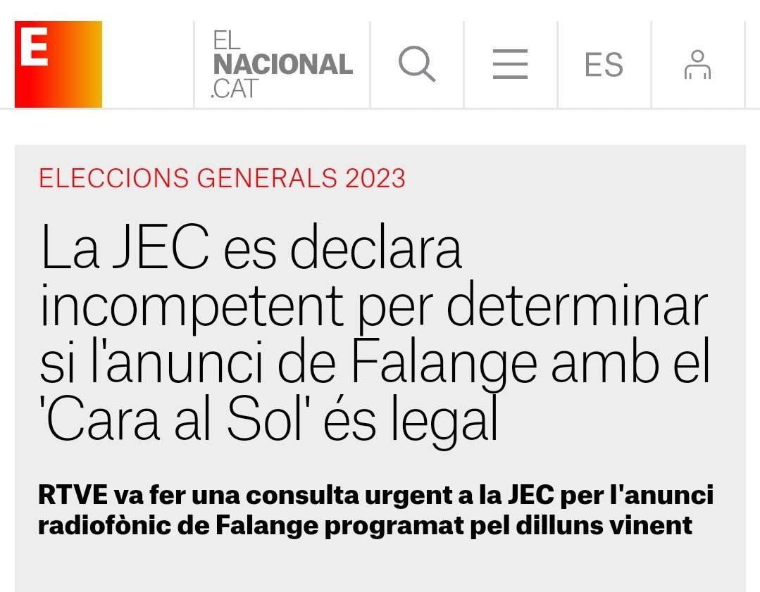 La primera captura de pantalla és una decisió de la JEC del 2019. 
La segona captura de pantalla, la que queda a l'extrema dreta de la pantalla, és de la JEC del 2023.
