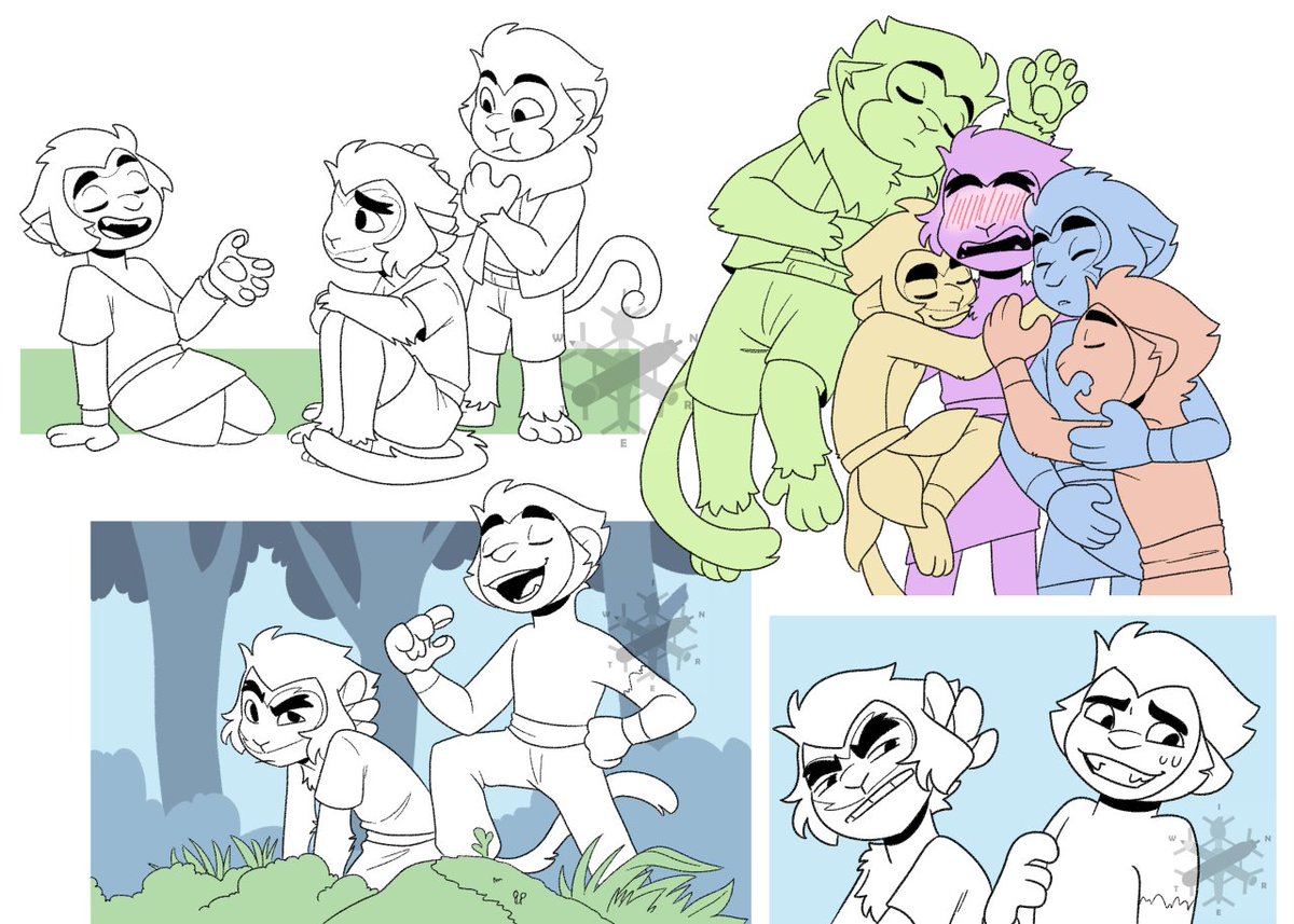 WinterPower98's tweet image. Alright, first time getting tagged in one of these here.

Salutation! I am Winter, an Italian freelance artist, currently hyper fixating on Monkie Kid.
I am mostly active on tumblr, so you'll rarely see me here.

Dunno who to tag, so I'll just tag one person
@AurelaiOfNorden