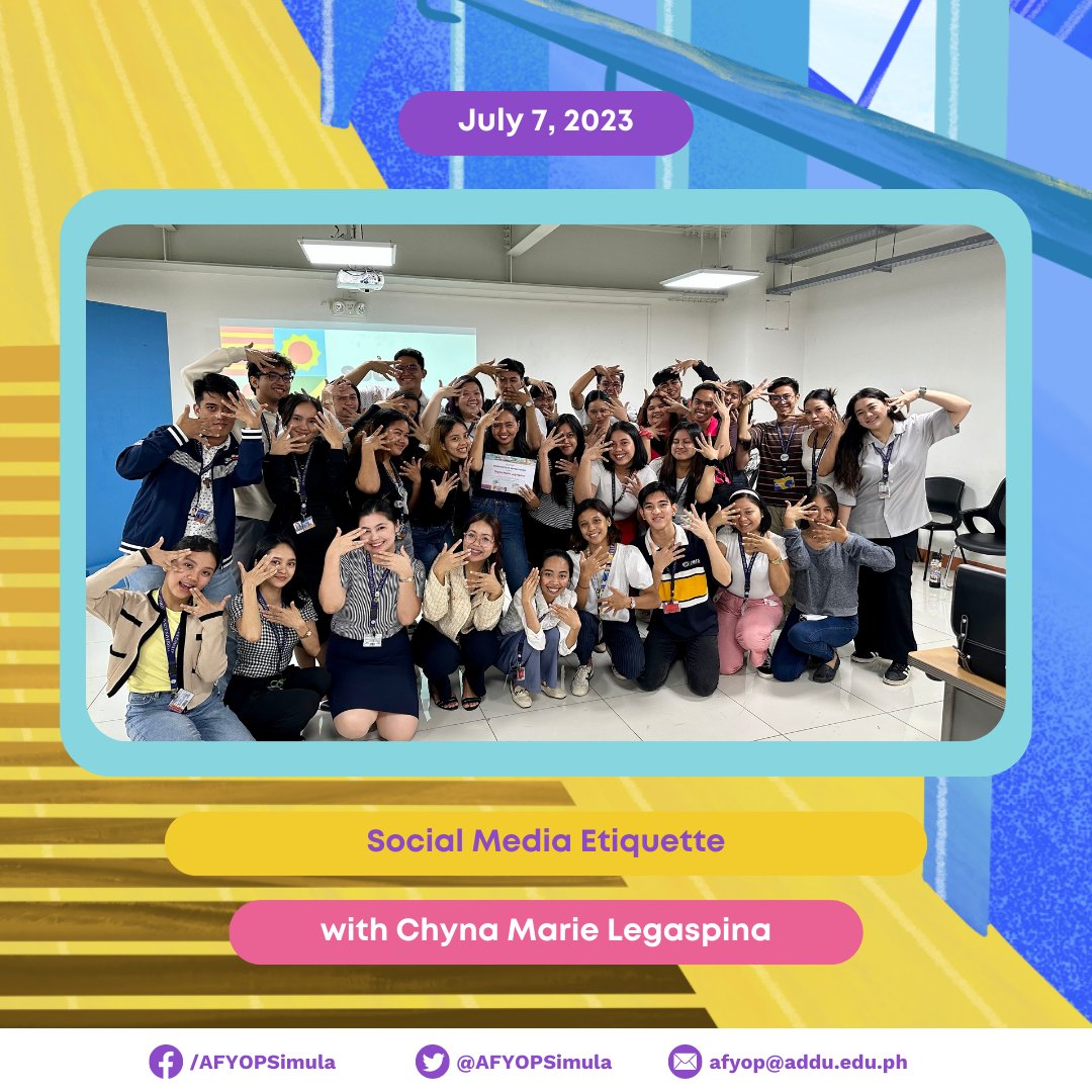 AFYOPDayon23's tweet photo. AFYOP UPDATE 📩 | DAY 5 of the Training and Development Program for AFYOP Facilitators. The Facilitators concluded their training on 𝐆𝐞𝐧𝐝𝐞𝐫 𝐒𝐞𝐧𝐬𝐢𝐭𝐢𝐯𝐢𝐭𝐲, 𝐀𝐧𝐭𝐢-𝐃𝐢𝐬𝐜𝐫𝐢𝐦𝐢𝐧𝐚𝐭𝐢𝐨𝐧, 𝐚𝐧𝐝 𝐒𝐨𝐜𝐢𝐚𝐥 𝐌𝐞𝐝𝐢𝐚 𝐄𝐭𝐢𝐪𝐮𝐞𝐭𝐭𝐞.

#AFYOP2023 https://t.co/naGWx6jwzJ