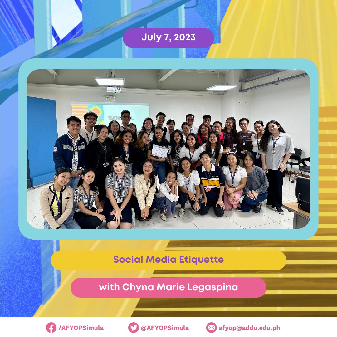 AFYOPDayon23's tweet photo. AFYOP UPDATE 📩 | DAY 5 of the Training and Development Program for AFYOP Facilitators. The Facilitators concluded their training on 𝐆𝐞𝐧𝐝𝐞𝐫 𝐒𝐞𝐧𝐬𝐢𝐭𝐢𝐯𝐢𝐭𝐲, 𝐀𝐧𝐭𝐢-𝐃𝐢𝐬𝐜𝐫𝐢𝐦𝐢𝐧𝐚𝐭𝐢𝐨𝐧, 𝐚𝐧𝐝 𝐒𝐨𝐜𝐢𝐚𝐥 𝐌𝐞𝐝𝐢𝐚 𝐄𝐭𝐢𝐪𝐮𝐞𝐭𝐭𝐞.

#AFYOP2023 https://t.co/naGWx6jwzJ
