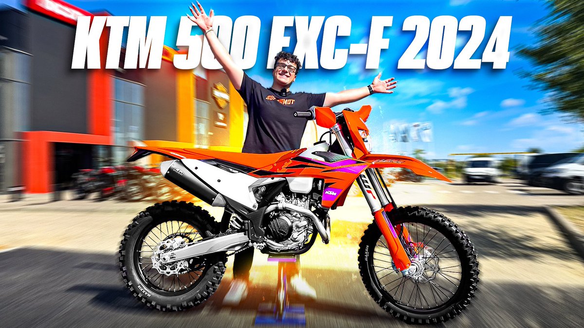 KIKANINAC's tweet photo. MA NOUVELLE MOTO ! KTM 500 EXC-F 2024 🏍️
https://t.co/IBI51vFX9j https://t.co/GUYPU4FoDK