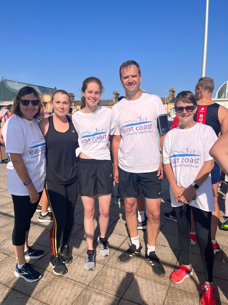 EastCoastCH's tweet photo. Good luck to all our staff running in the Lowestoft #nhs75parkrun this morning! And thank you to those who’ve given up their morning to hand out water at the finish #TeamECCH https://t.co/9DrB78UdXG