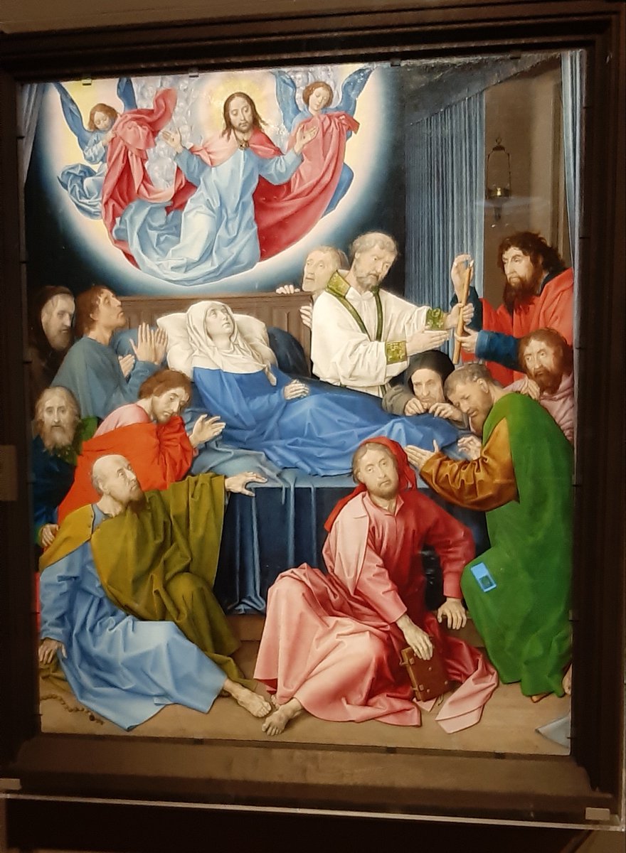 Was für eine Kombination eher kalter Farben und großer Emotionen: Der Marientod von Hugo van der Goes. #vandergoesberlin <a href="/kulturSPK/">Stiftung Preußischer Kulturbesitz</a>