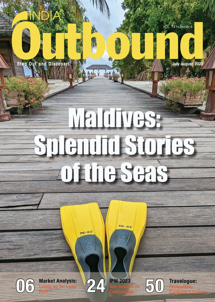 🌟👉🏽The July-August 2023 issue of 𝙄𝙣𝙙𝙞𝙖 𝙊𝙪𝙩𝙗𝙤𝙪𝙣𝙙 is out. 🔔Subscribe to our E-magazine here: t.ly/AEOJ @visitmaldives @VisitTheUSA @VisitJamaicaNow @VisitSanAntonio @ustravelipw @ExploreFranceEN @flysrilankan