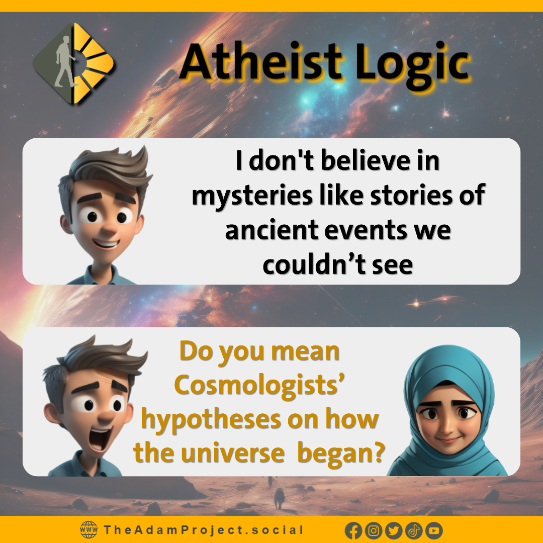 TheAdamProject2's tweet image. منطق الملحدين: لا نؤمن بالغيبيات!
Atheist Logic: We Don’t Believe in Mysteries!

بوستر | هل يصمد رفض الملحدين للإيمان بالغيبيات؟
Poster | Does Atheists&apos; refusal to believe in mysteries hold up?
#منطق_الملحدين #AtheistLogic
#إلحاد #Atheism

#مشروع_آدم #TheAdamProject