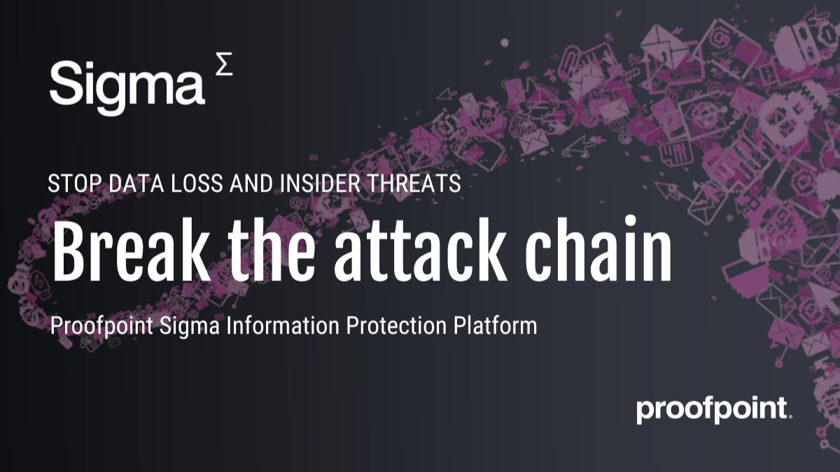 vatniksplatter's tweet image. Defend your data with @Proofpoint Sigma, the only #informationprotection platform that merges content classification, threat telemetry and user behavior across channels in a unified, cloud-native interface. bit.ly/46GFhIc