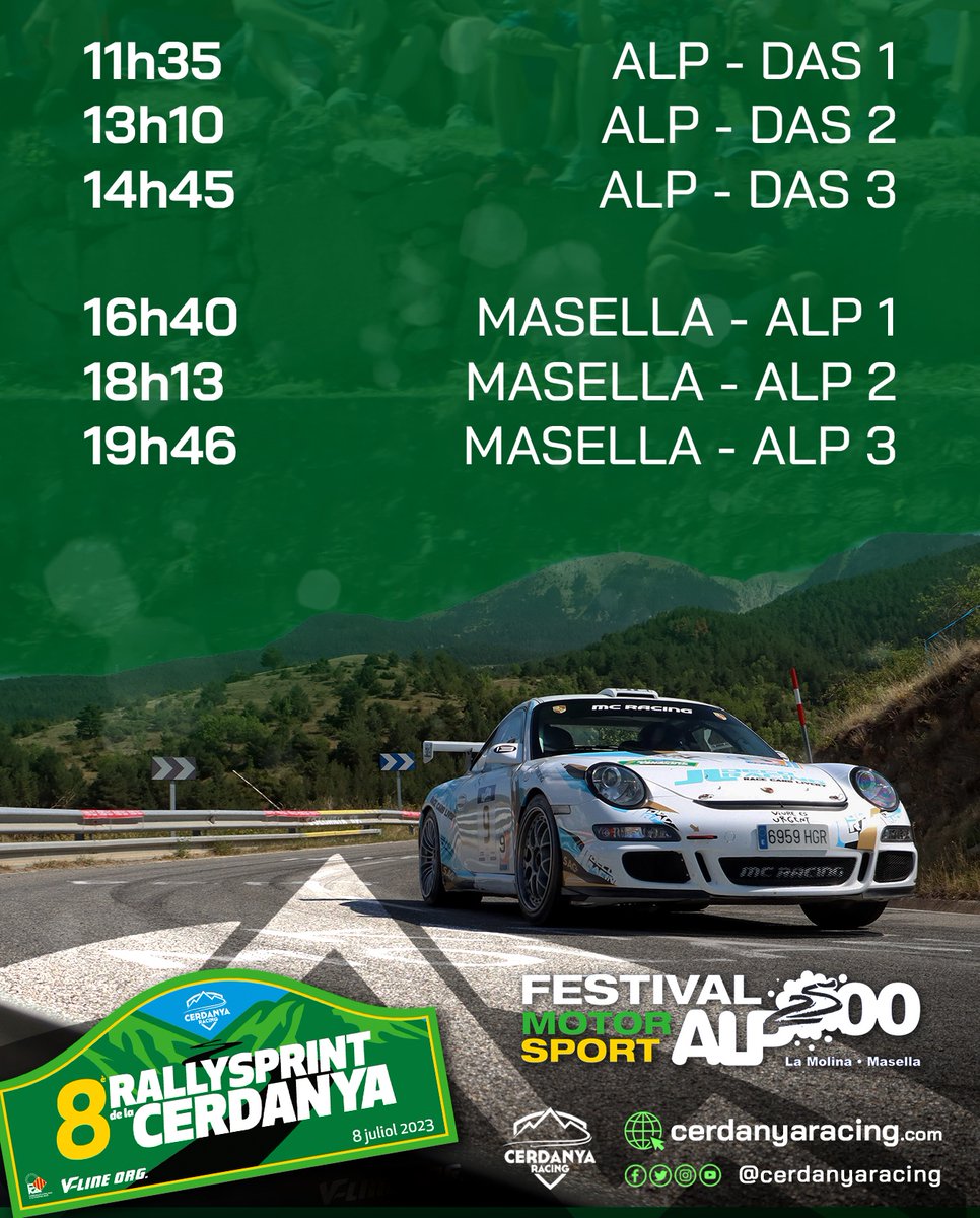 CerdanyaR's tweet photo. Avui, toca #rallysprintdelacerdanya 😍

#Alp #Alp2500 #Cerdanya https://t.co/nmQO2pOQwp