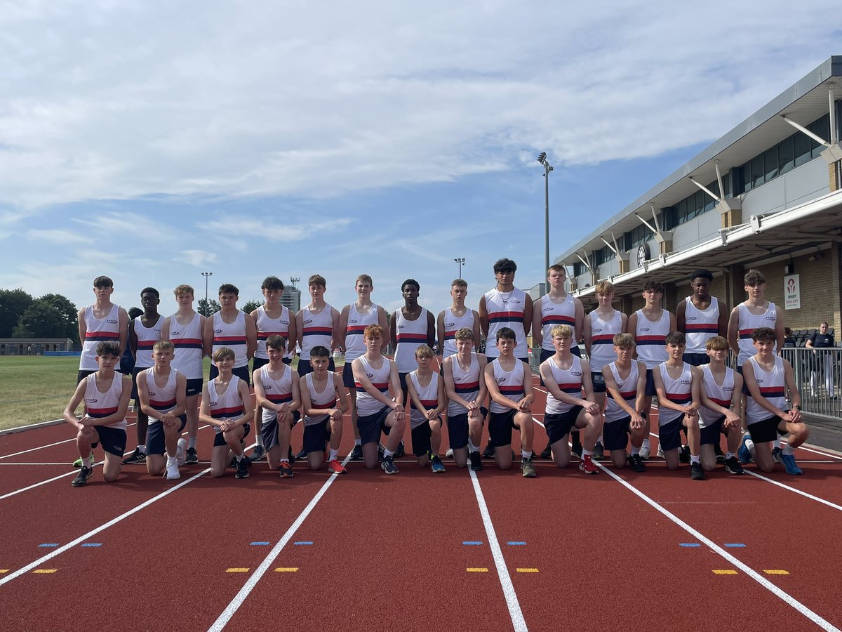 NSBSport's tweet photo. 🏃‍♂️🏃‍♂️ Athletics National Finals 🏃‍♂️🏃‍♂️
Best of luck to the Junior and Inter Boys teams competing at today’s National Track &amp; Field Championships @SchoolAthletics in Chelmsford. https://t.co/495TQeylzG