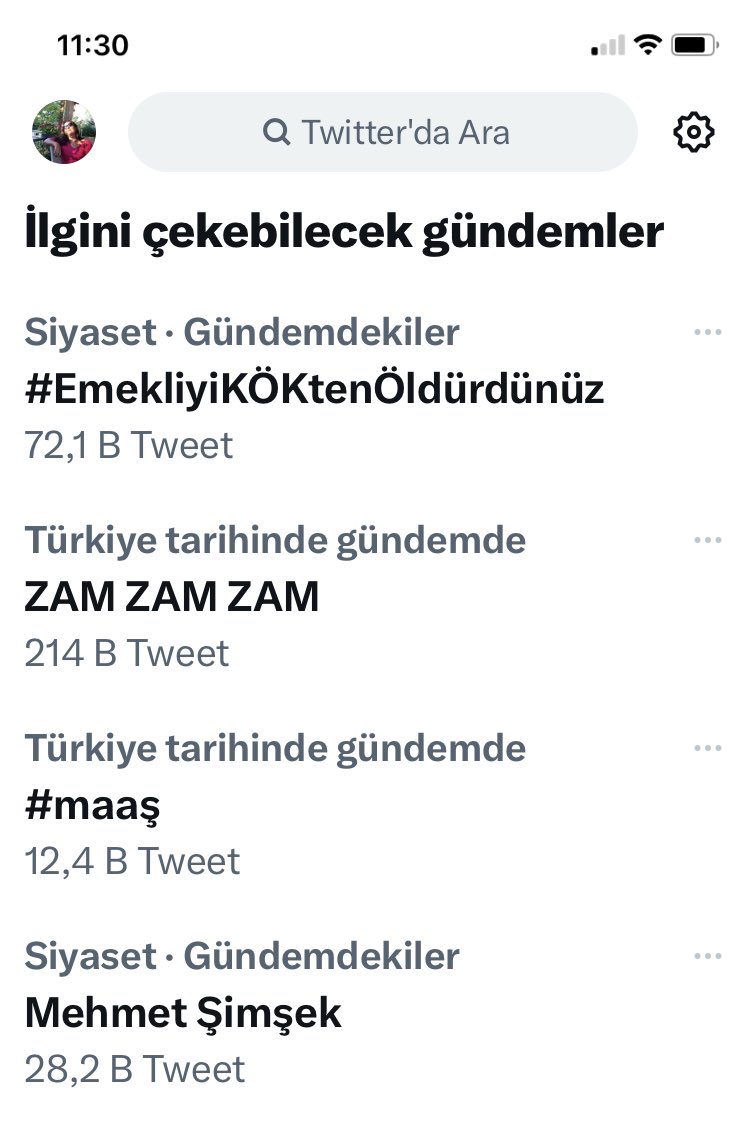 15 milyon Emekli’nin % 10’u yazsa 1,5 milyon tweet eder…!

Emekli olan 1,5 milyon EYT’linin %10’u yazsa 150 bin tw eder!

Herkes halinden memnun mu da tw sayımız bu?

Herkes memnunsa benlik zaten hiçbir şey yok; boyun fıtıklarıma ve gözlerime yazık.!!!
 #EmekliyiKÖKtenÖldürdünüz