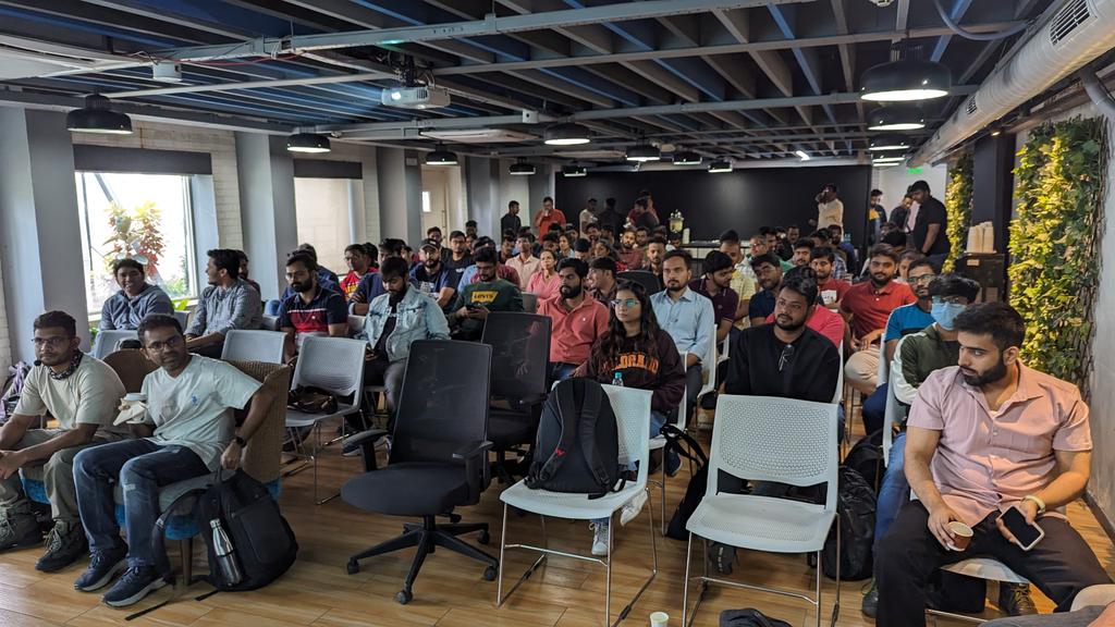BlrKotlin's tweet image. 105 attendees turned up in our meet-up today. This is just beyond brilliant.
In a small meet-up, this many people turning up on a Saturday morning just shows how crazy @peakbengaluru tech folks are.
Thanks @CRED_club for hosting us.
#BlrKotlin #Kotlin #BlrKotlin33