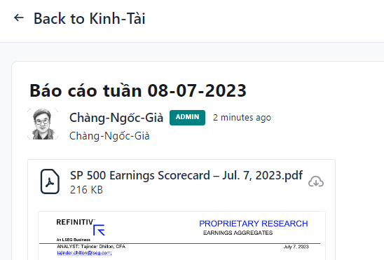 ChangNgocGia's tweet photo. mến gửi các bạn báo cáo tuần này của SP500 và Dầu khí, Ngân hàng, Đầu tư công (VN)
https://t.co/L5Qr1M4mZH https://t.co/Kf83HErTG2