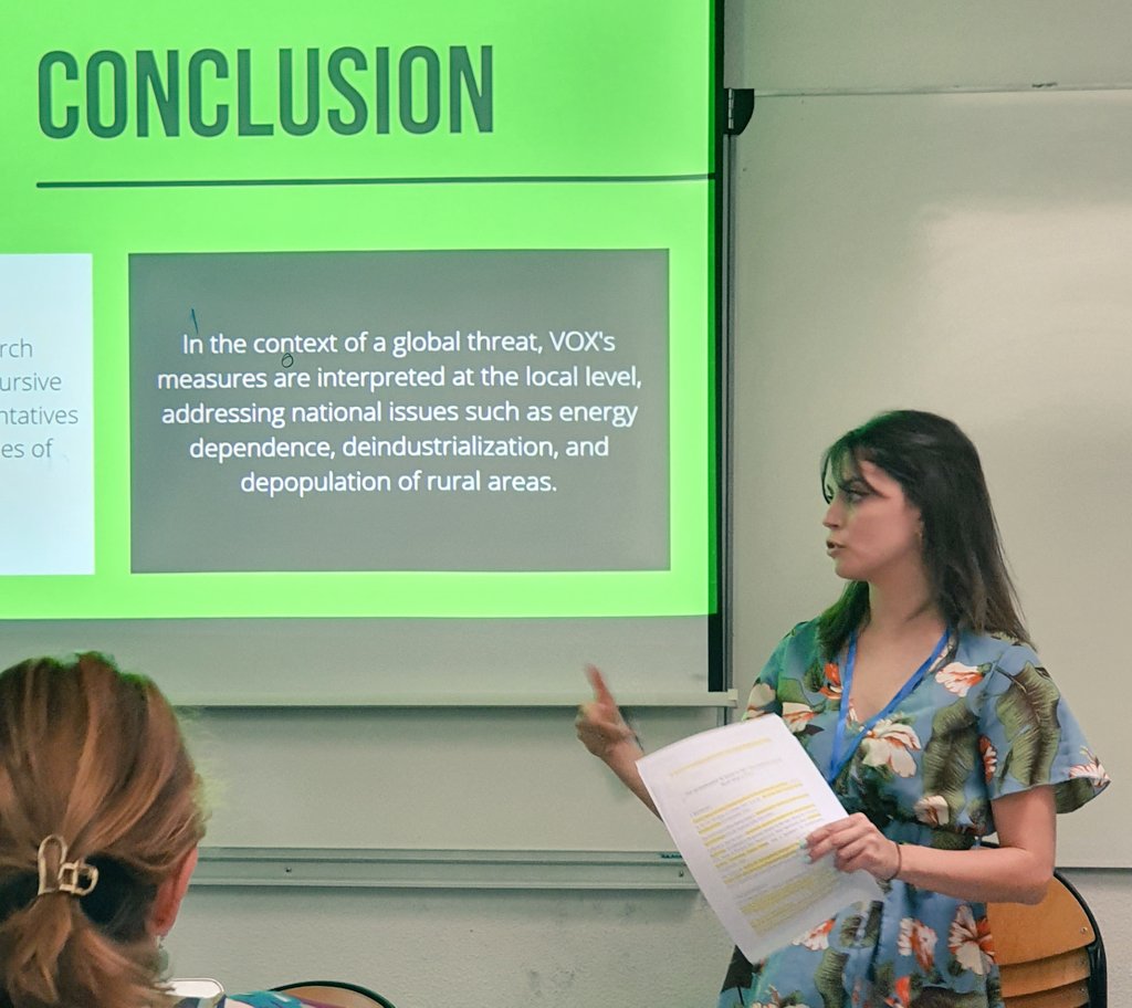 Maria Iranzo (@maria_iranzo) on Twitter photo #ClimateIAMCR | <a href="/MDiezGarrido/">María Díez Garrido 🌾</a> and <a href="/DavVicTo/">David Vicente Torrico</a> have studied the Spanish far-right's obstructionism discourse on climate change on Twitter.
They have concluded that climate obstructionism is promoted and that the discourse is fundamentally economic #ClimateIAMCR | <a href="/MDiezGarrido/">María Díez Garrido 🌾</a> and <a href="/DavVicTo/">David Vicente Torrico</a> have studied the Spanish far-right's obstructionism discourse on climate change on Twitter.
They have concluded that climate obstructionism is promoted and that the discourse is fundamentally economic
