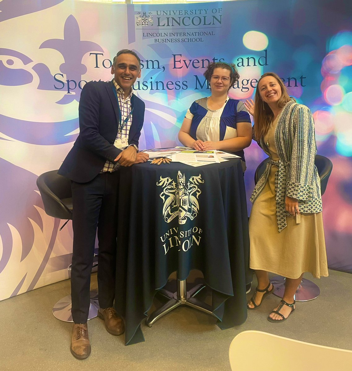 Another lovely day for an Open Day at <a href="/unilincoln/">University of Lincoln, UK</a>.

This time I’m alongside our brilliant Programme Leader Dr Claudia Sima and our fantastic Head of Department <a href="/fahmed11/">Farhan Ahmed</a>. 

We look forward to meeting future students!

 #lovelincoln #lincolnopenday.  <a href="/UoLBusiness/">Lincoln International Business School</a>  <a href="/LincolnOpenDay/">Lincoln Open Days</a>