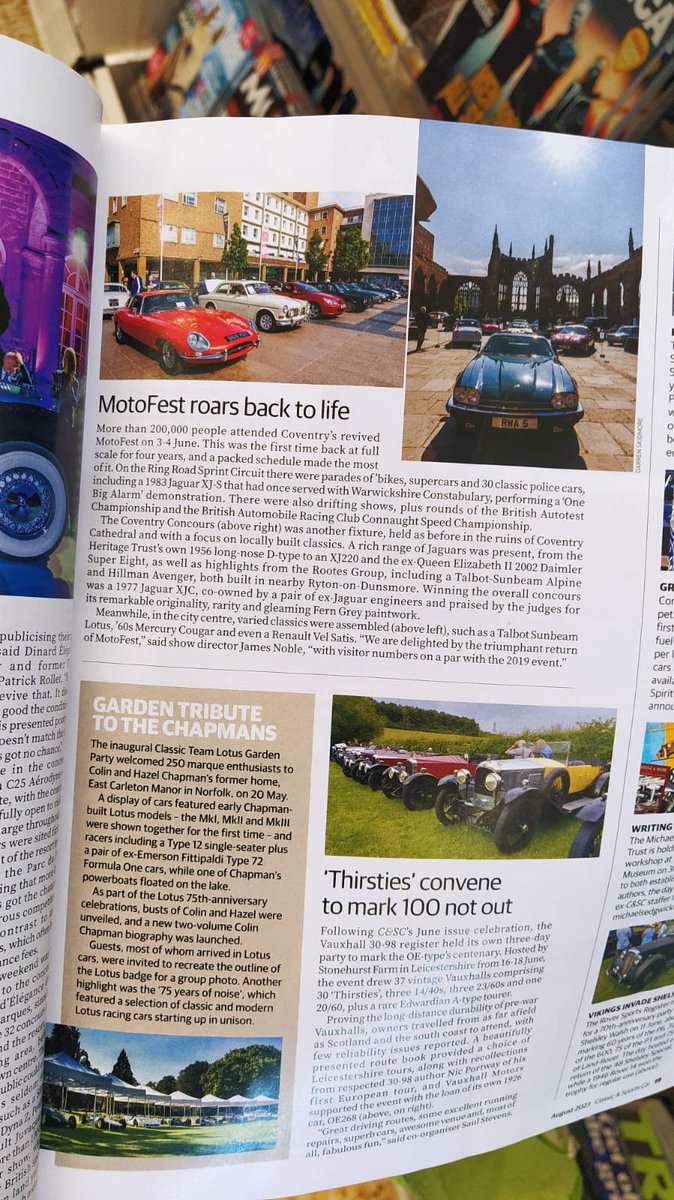 MotoFest Coventry (@covmotofest) on Twitter photo A massive thanks to Classic and Sports Car  Magazine for the coverage that MotoFest got in their latest release. With more than 200,000 people attending the event, we're glad that we bring this to life in the cityΒ ofΒ Coventry! 
 <a href="/CandSCmagazine/">Classic & Sports Car</a>
#CovMotoFest #ClubMotoFest #eon A massive thanks to Classic and Sports Car  Magazine for the coverage that MotoFest got in their latest release. With more than 200,000 people attending the event, we're glad that we bring this to life in the cityΒ ofΒ Coventry! 
 <a href="/CandSCmagazine/">Classic & Sports Car</a>
#CovMotoFest #ClubMotoFest #eon