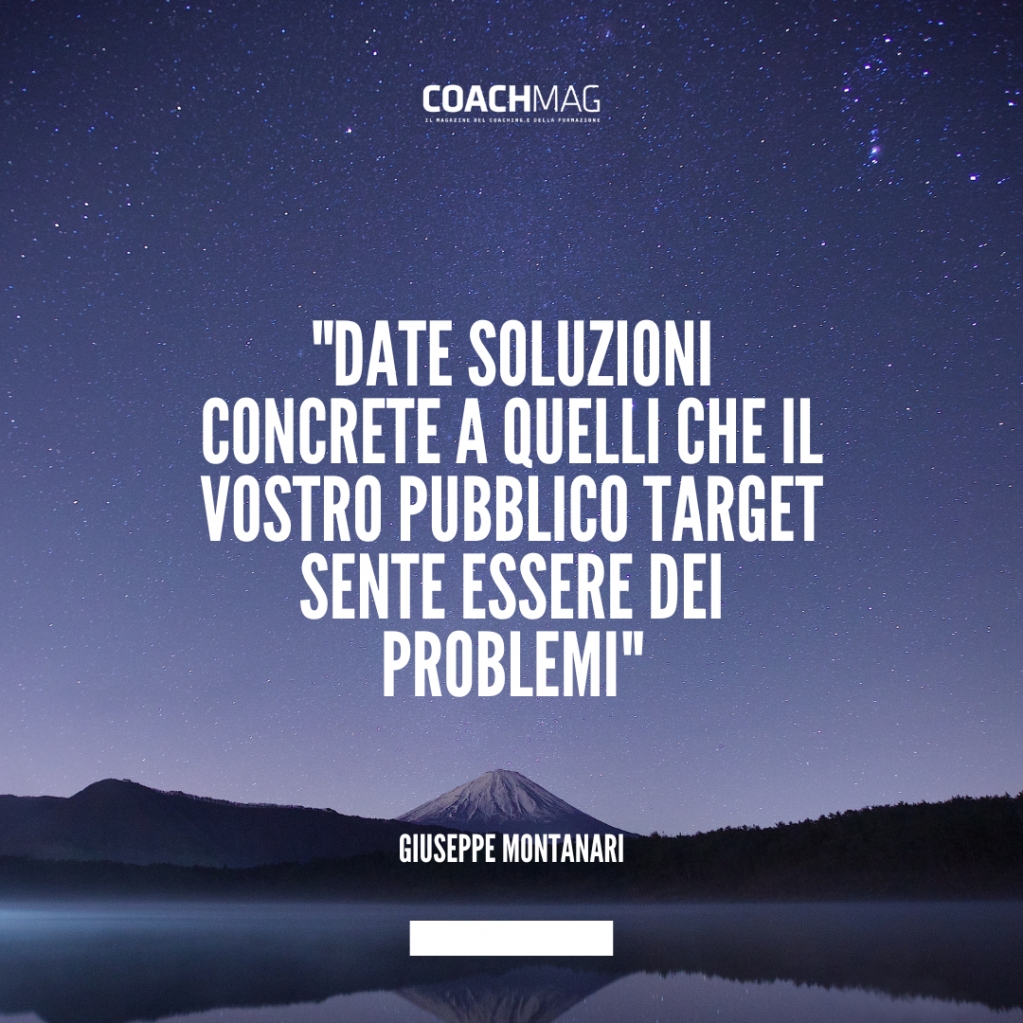 Come trovare soluzioni efficaci a piccoli problemi quotidiani? 
Con l’aiuto di Giuseppe Montanari Mental Coach ed esperto di Marketing che della risoluzione di problemi ne ha fatto un mestiere di successo.
Prenota la tua copia di CoachMag qui:
coachmag.it/prodotto/coach…