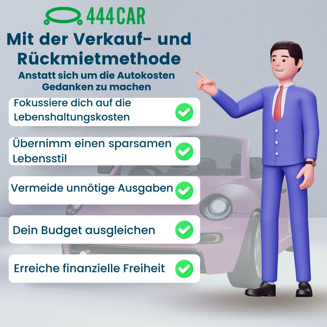 Durch das Zurückleasen deines Autos ohne Kredit kannst du mit geringeren Kosten ein Fahrzeug besitzen.

#saleandleaseback #saleleaseback #rentback