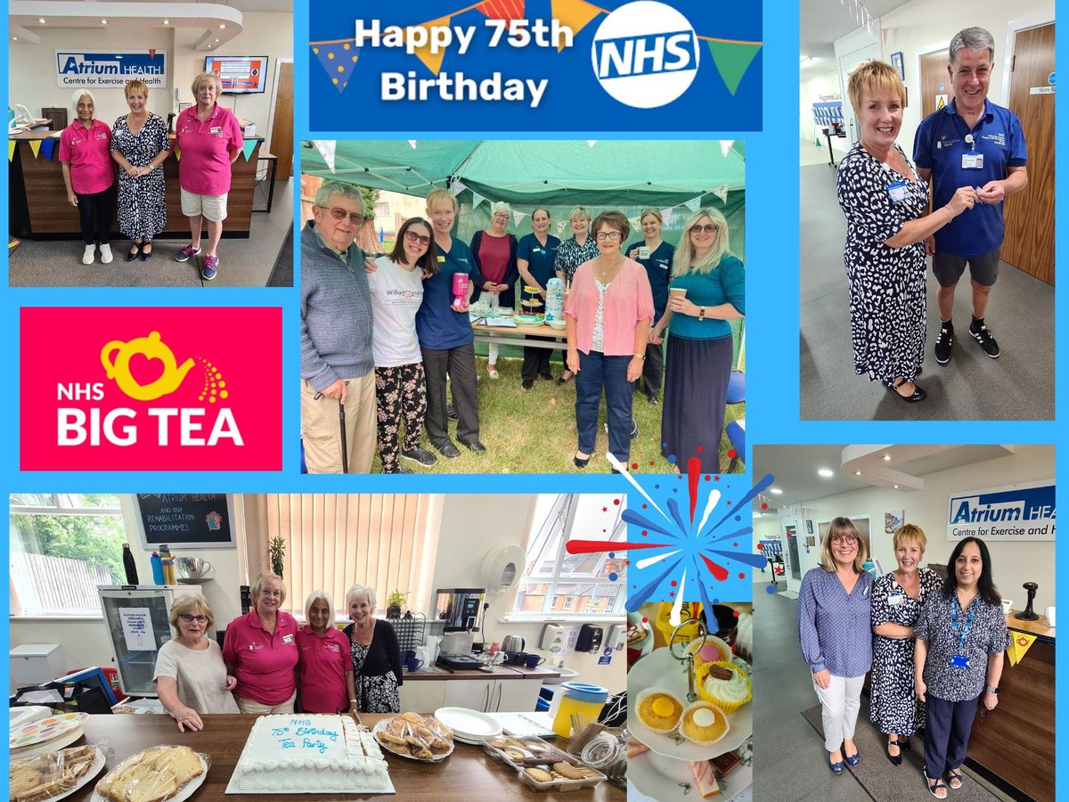 Thank you 💙 Throughout the week we’ve seen more parties, cakes and smiles than ever – all in celebration of our NHS turning 75. If you would like to make a donation, visit justgiving.com/campaign/uhcwb… #NHSBigTea #NHS75