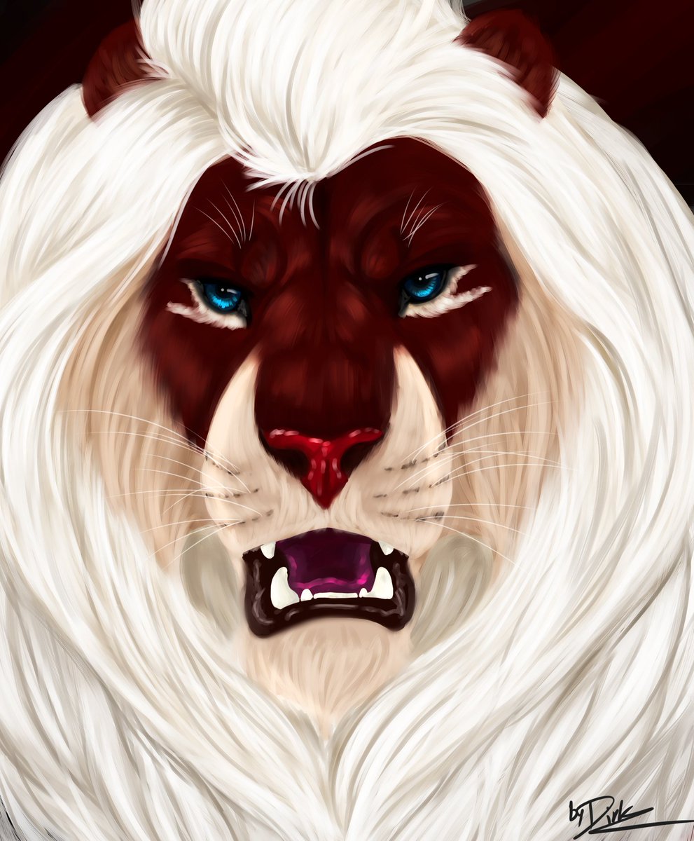 Rourth's tweet photo. Tenadi, I finally made a portrait of him.
#furryartwork #furryfandom #anthroart #Lions #tlk https://t.co/gAqpg6maEB