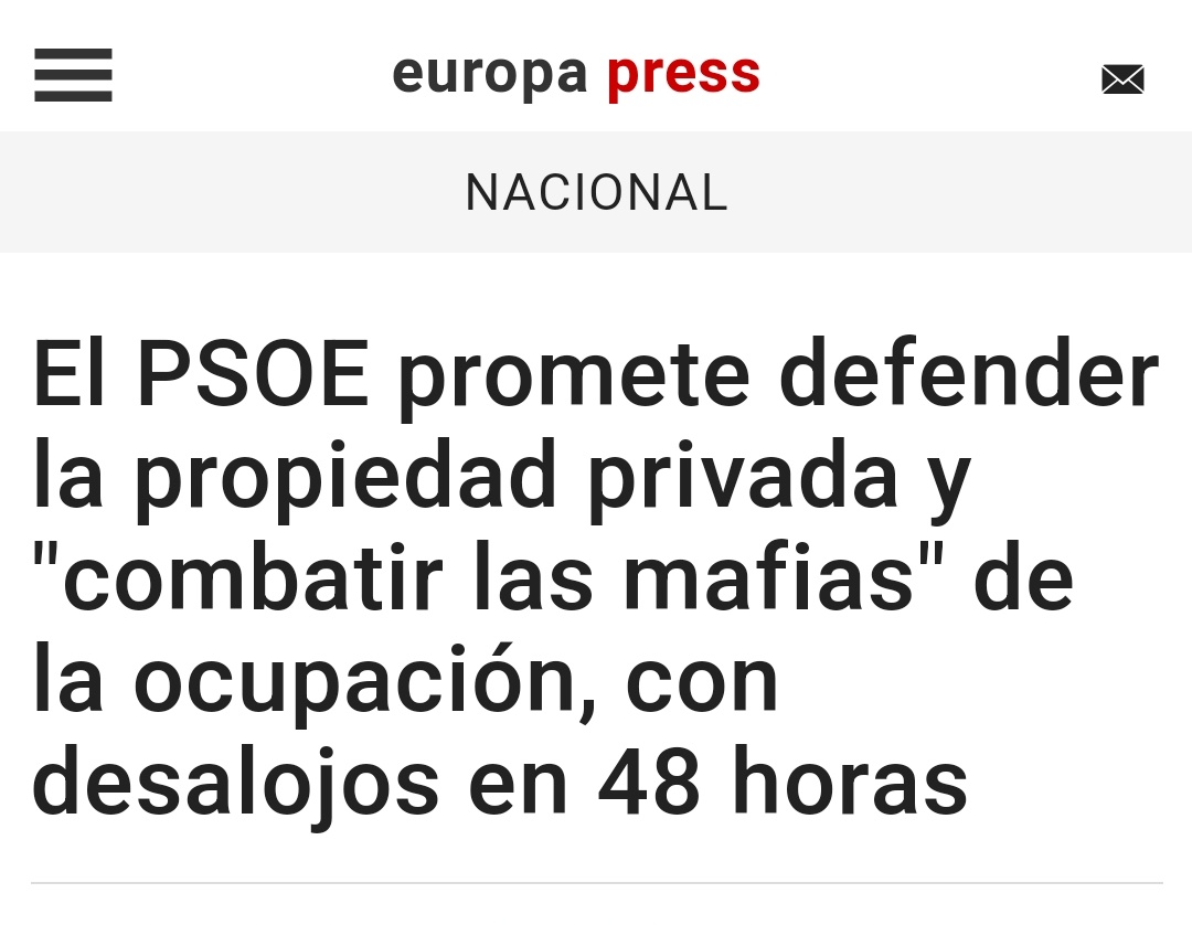 ¿Cinco años llevas consintiendo a los okupas? ¿Te vamos a creer ahora?