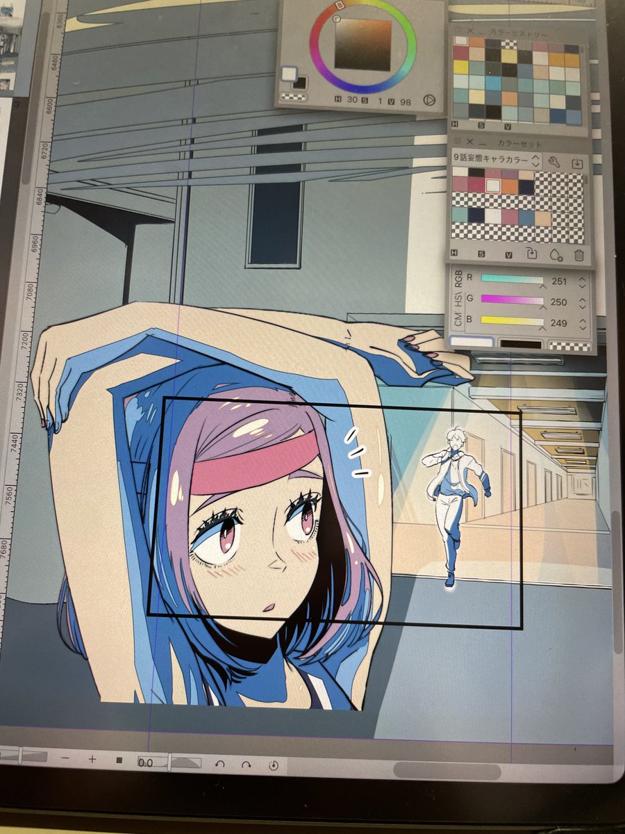 本日もマンガミュージアムで実演してました！カラー楽し〜！
でもほとんど見えなくなっちゃうのさみし〜🥹 https://t.co/BFGFJh5kc0