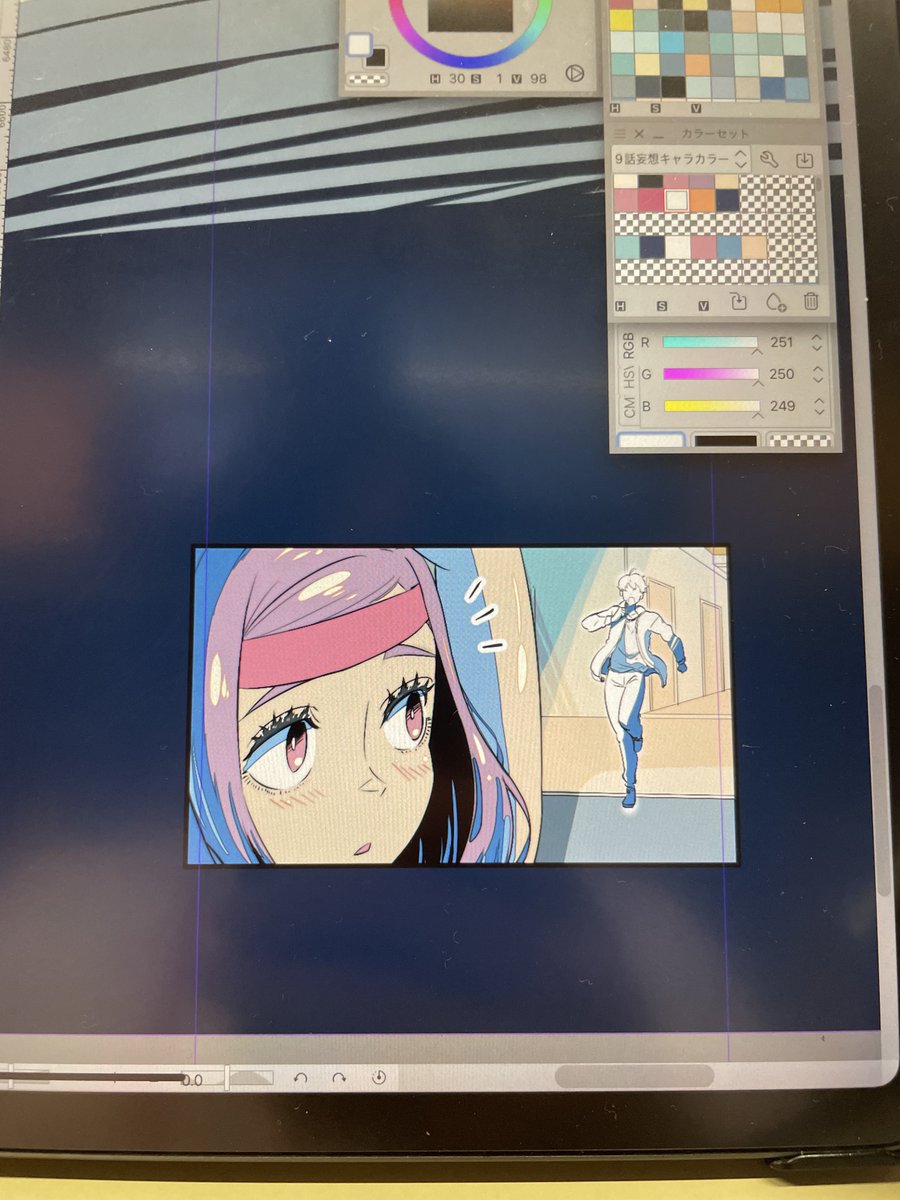 本日もマンガミュージアムで実演してました！カラー楽し〜！
でもほとんど見えなくなっちゃうのさみし〜🥹 https://t.co/BFGFJh5kc0