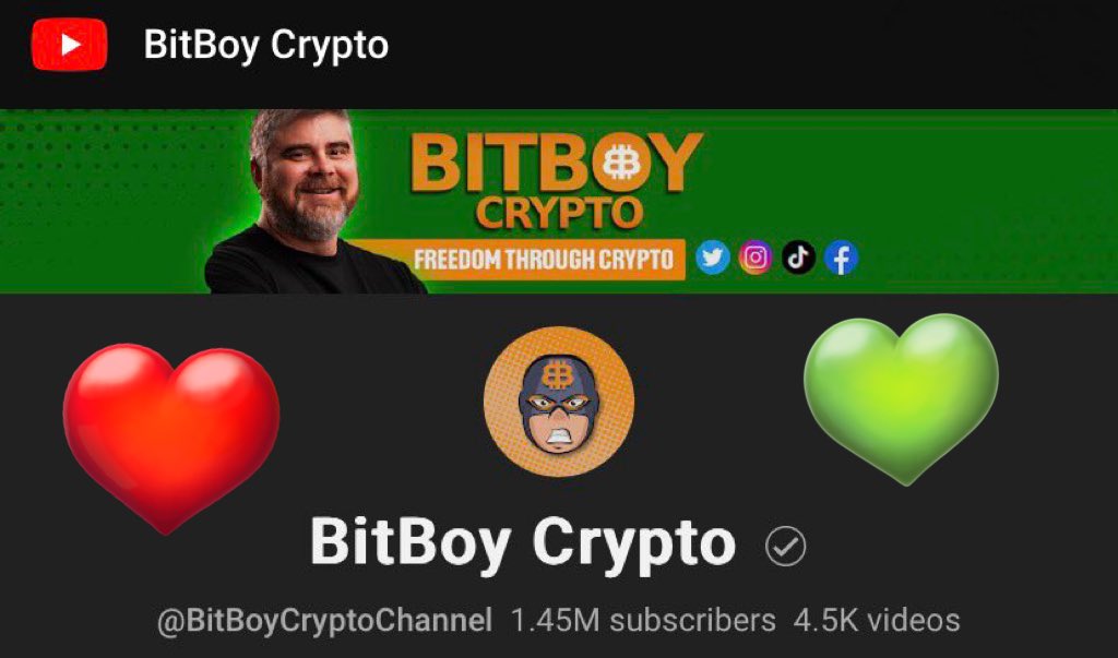 yourfriendSOMMI's tweet image. ❤️💛💚💙

*JUST IN*

BitBoy adds #PulseChain to portfolio.

$PLS shouted out in their latest Portfolio Update video on channel.

@Bitboy_Crypto is the most popular crypto youtuber, with over 1.4 million subs.

Will $HEX and $PLSX follow later?