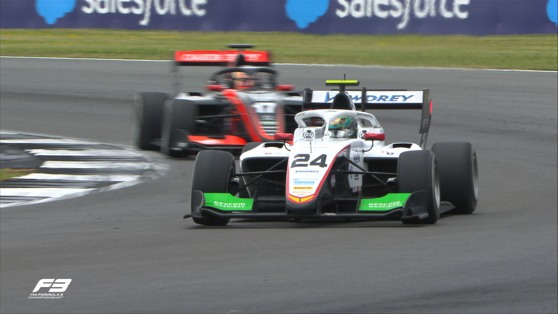 Christian Mansell in the F3 sprint race at Silverstone