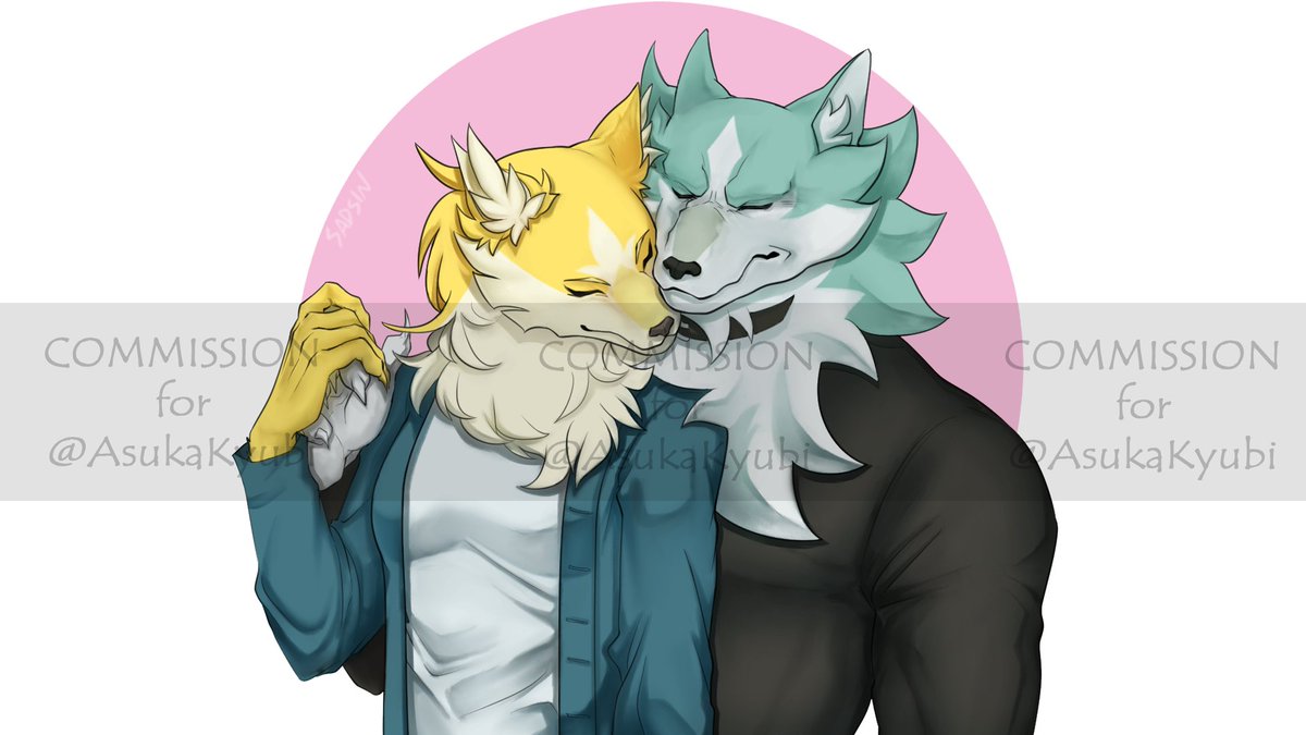 SadSIN_'s tweet photo. #commission for @AsukaKyubi ! Thank you for commission me, I have so much fun drawing them. They are so cute🥺❤️✨ https://t.co/XW4V4x5TsP