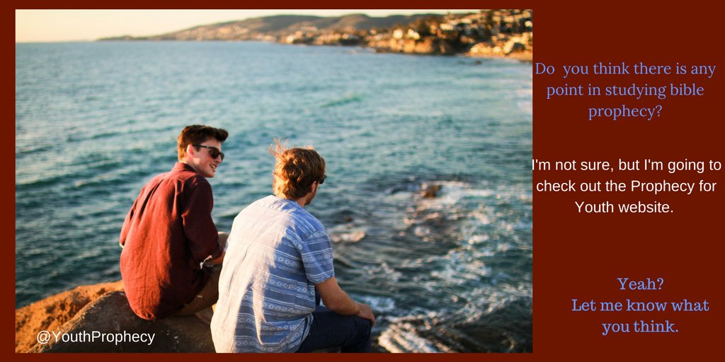YouthProphecy's tweet photo. Prophecy for Youth
https://t.co/1SlnSLH77L

#youthmin #BibleProphecy https://t.co/xThX378fod