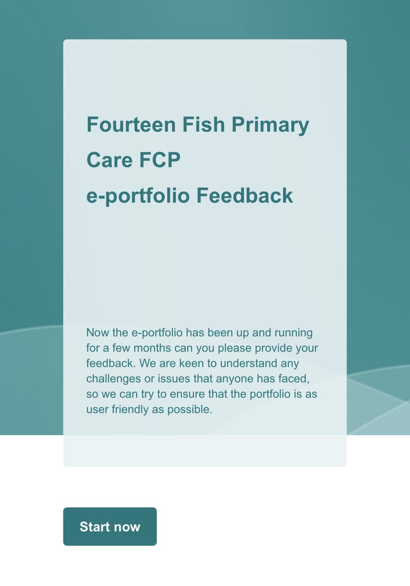 To the hundreds of #paramedics ⁦@ParamedicsUK⁩ members and non-members using the ⁦@FourteenFish⁩ e-portfolio, please use this link 👉 forms.office.com/e/bAjbTTe7XF to give feedback and help improve and develop for those in #primarycare ⁦@CoP_PrimUrgCare⁩