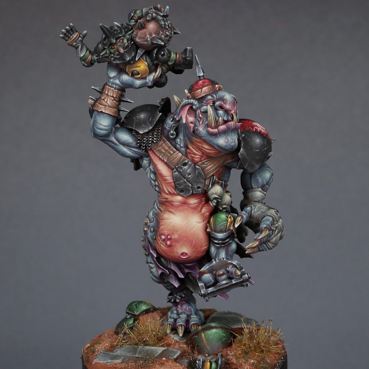 WarpColor's tweet photo. My black orc troll ready to Throw some gobbos.
#WarhammerCommunity #warhammer #bloodbowl #PaintingWarhammer #paintingminiatures https://t.co/JgnTpPk8sJ