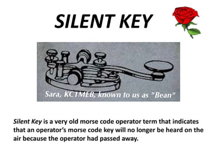 . <a href="/KC1MEB/">Bean Lefebvre</a>  #SilentKey #SK #HamRadio #CW Rest in Peace Bean