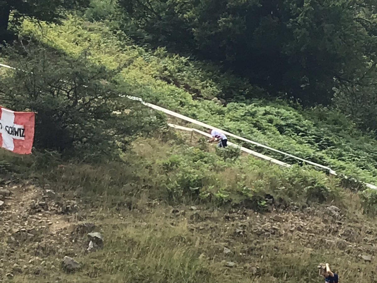 田谷選手フィニッシュ、砂田選手へチェンジオーバー！