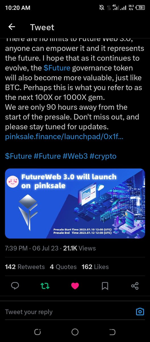 ELDaradoH's tweet image. Amazingly surprised by the vision @FutureWeb3BC .We welcome the Future $FUTURE #FutureWeb3 🔥🚀

0xd2e2320F2858819Bf209bA4522e055A6a26e2Fba

Wish all the best for your Project