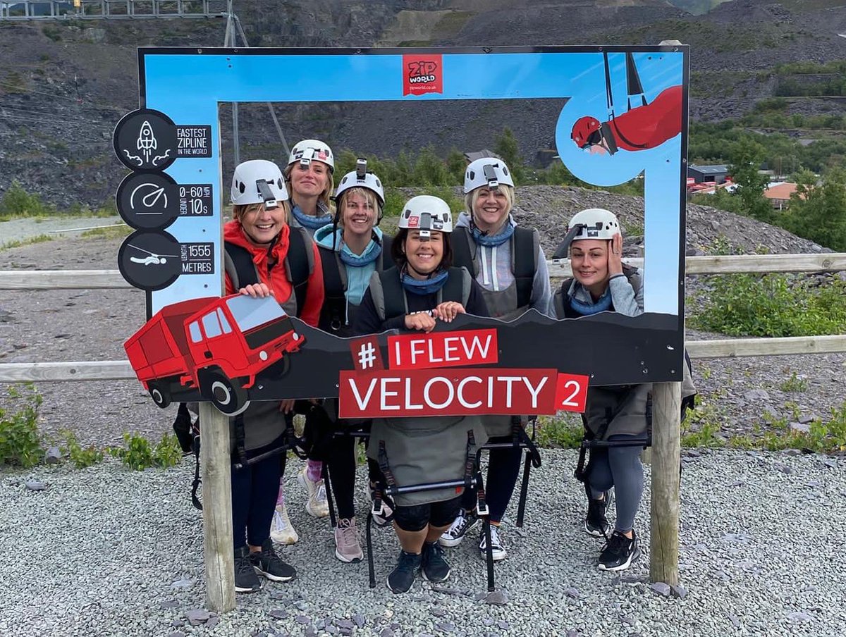 MaelorMedicine's tweet photo. She did it! Well done to our Head of Nursing @erinhumphreys13 for taking on the ZipWire &amp; raising funds for our wards! 

Link below if you would like to donate 💙 https://t.co/a7eFoyGXji