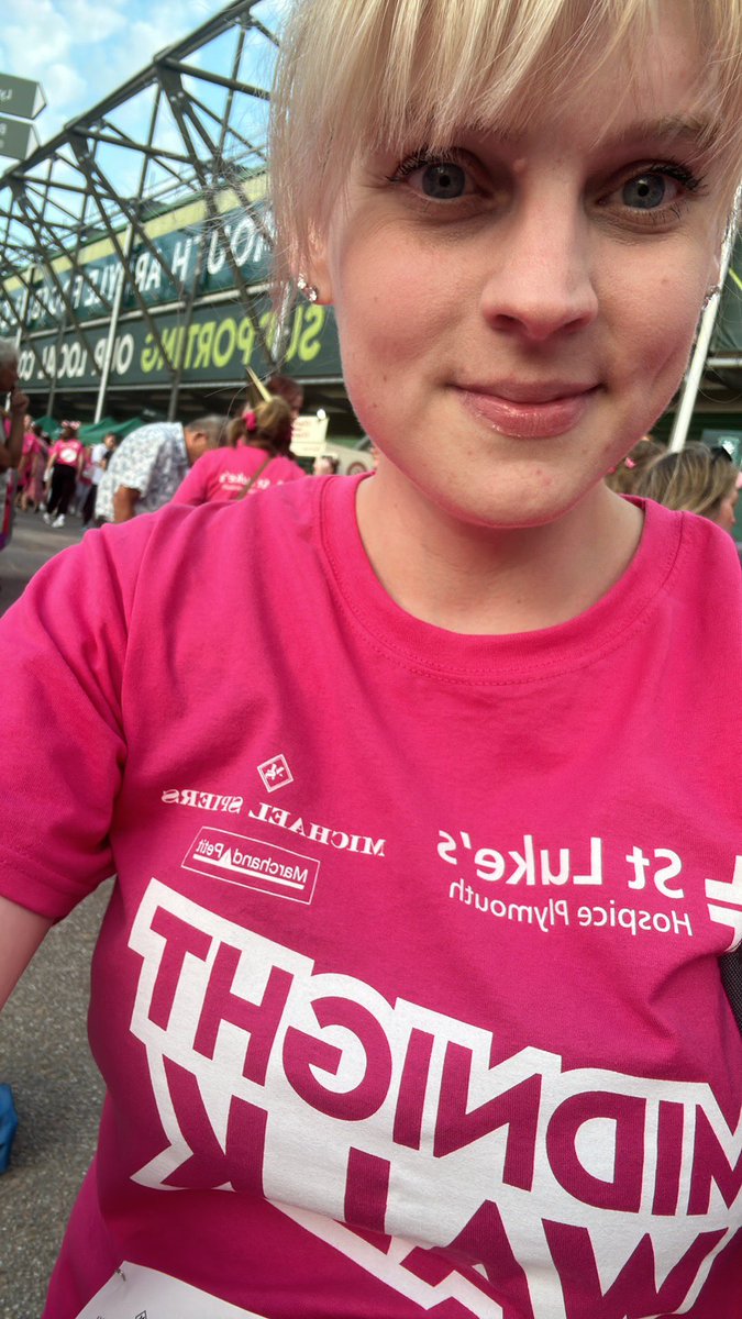 Had a wonderful time participating in this years midnight walk for <a href="/StLukesPlymouth/">St Luke's Hospice Plymouth</a>. What a fabby atmosphere! 
 Our team raised over £200 😊 #midnightwalk