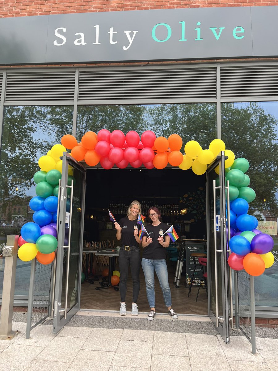 Wow!  Look at what the Salty Olive have put up for #Wokingham #Pride!  They have a special cocktail for the event