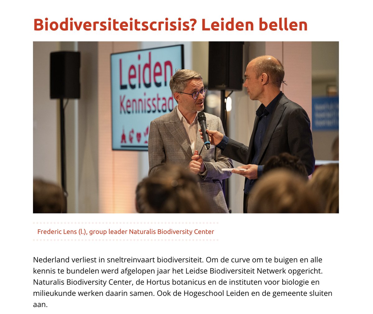 We had a nice outreach event during the Leiden Kennisstad evening meeting. Our Leiden Biodiversity network is going strong 🙌 @Naturalis_Sci @UniLeiden @LeidenBiology @cml_biodiv @HSLeidenNL @Kennisstad071 @GemeenteLeiden @HortusLeiden