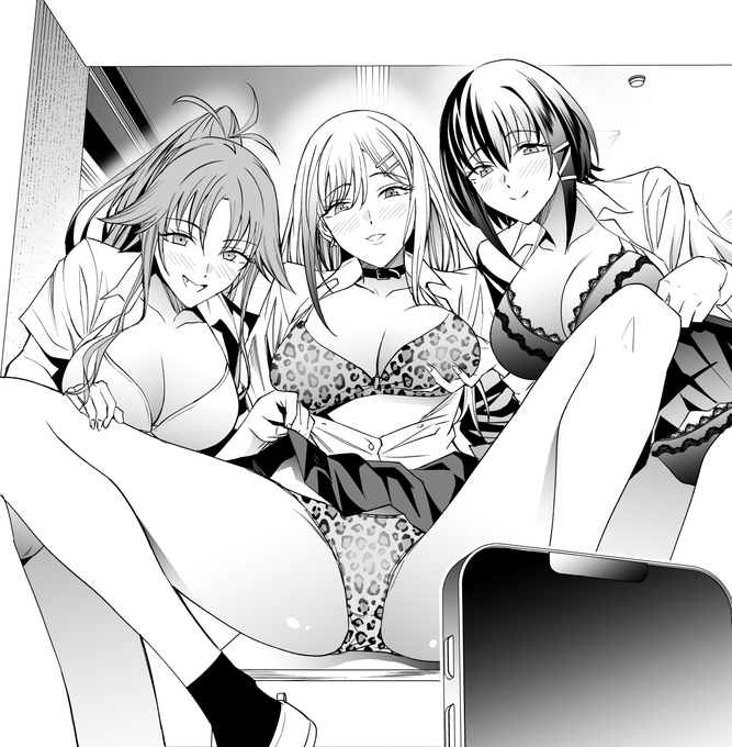 陰キャとギャル3人がエロSNSでいいねを稼ぐハーレムオリジナルエロ同人
進捗絵その1 キャラが多くて大変だったコマ 