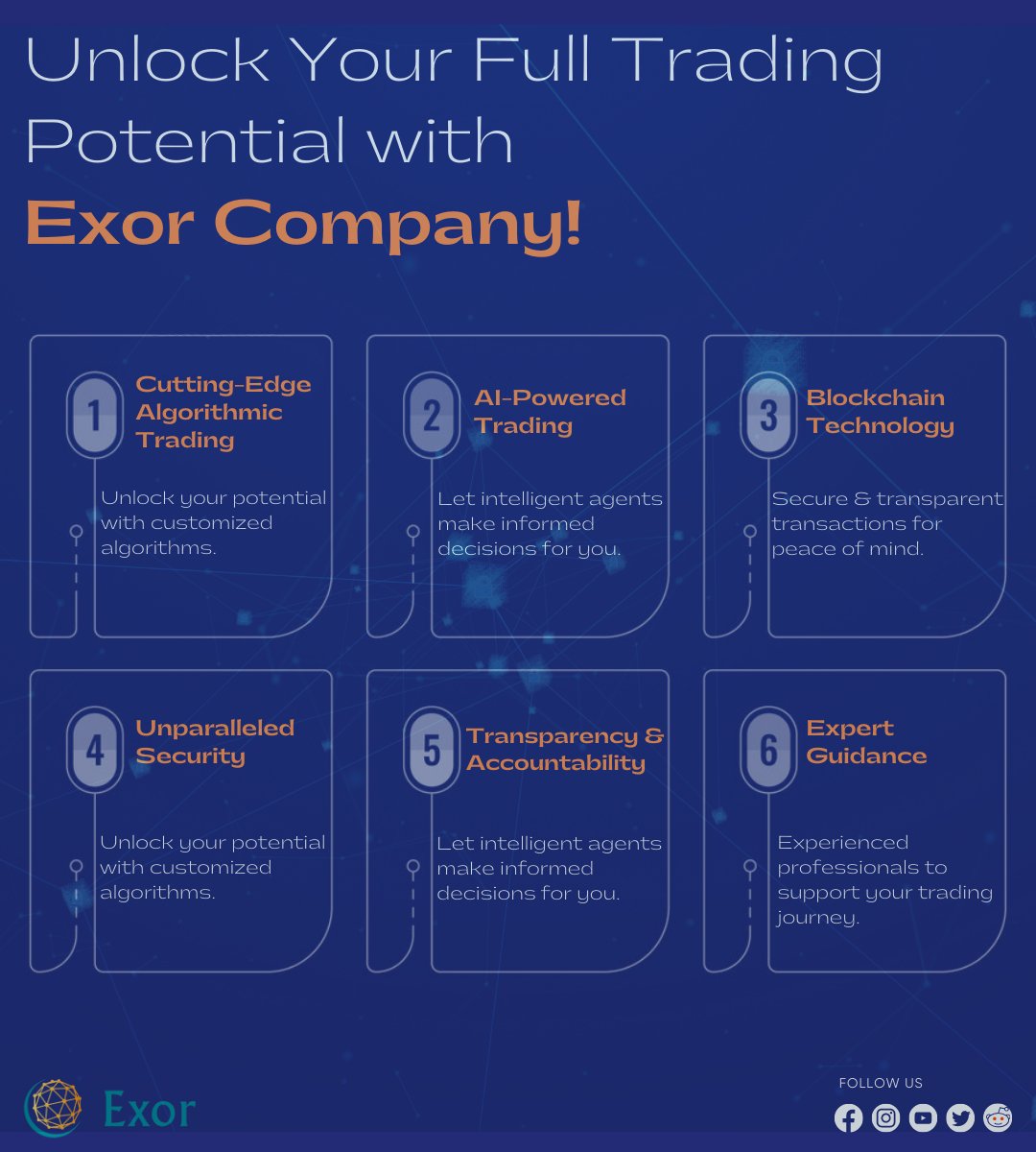 Maximize your trading potential with Exor Company! Gain access to expert guidance, cutting-edge tools, and a wide range of investment opportunities. Unlock the door to success and achieve your trading goals with us. 

#TradingPotential #ExorCompany #SuccessInTheMaking